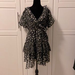 Top Shop Ruffle floral dress